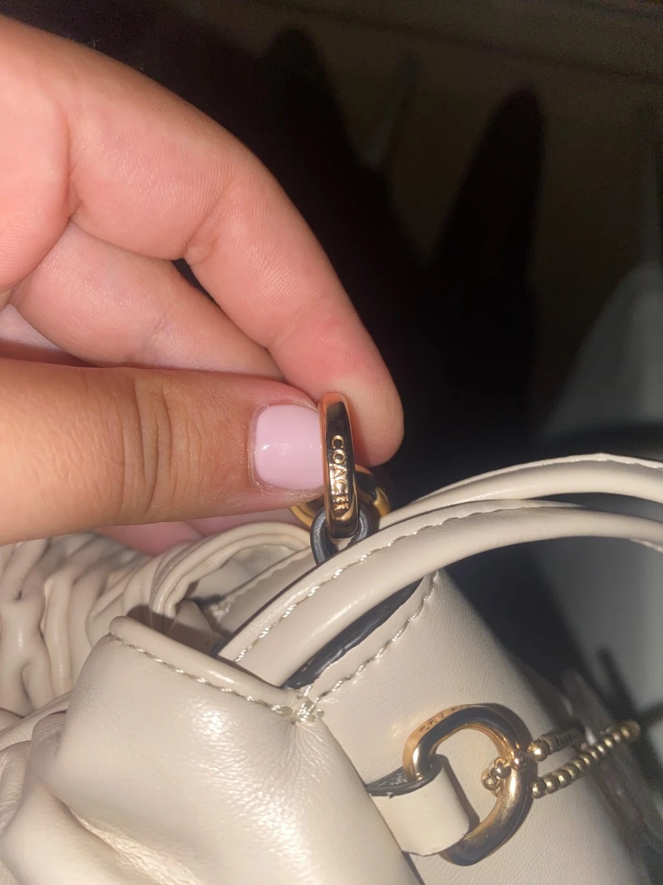 bolsa mala Coach Faye Shoulder beige crème lindissima sans défauts – photo 15